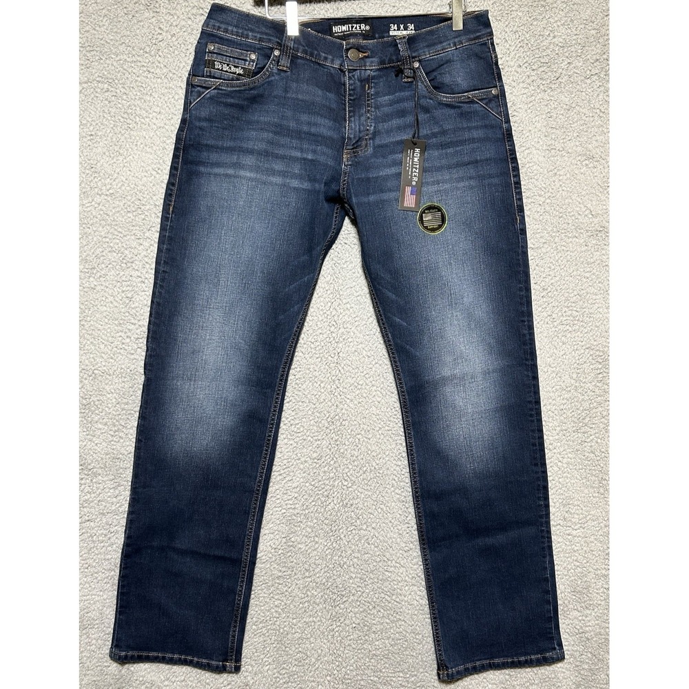 Howitzer Style Mens 34X34 Denim Jean Liberty Alpha Military Grunt MFG